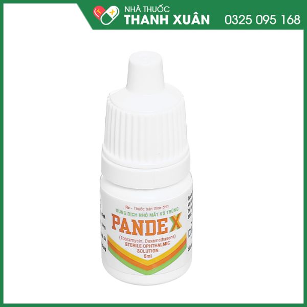 Pandex nhỏ mắt trị viêm kết mạc, giác mạc